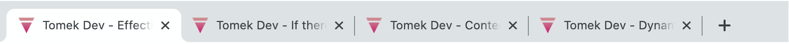 Tabs are packed. Redundant information doesn't help here